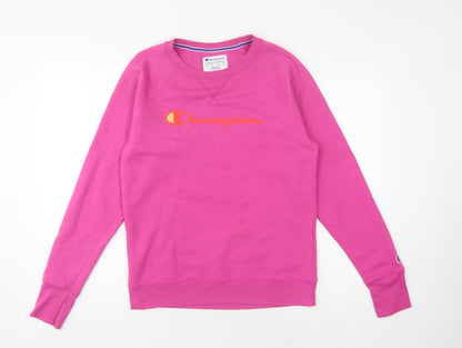 Champion Women's Pink Pullover Sweatshirt M