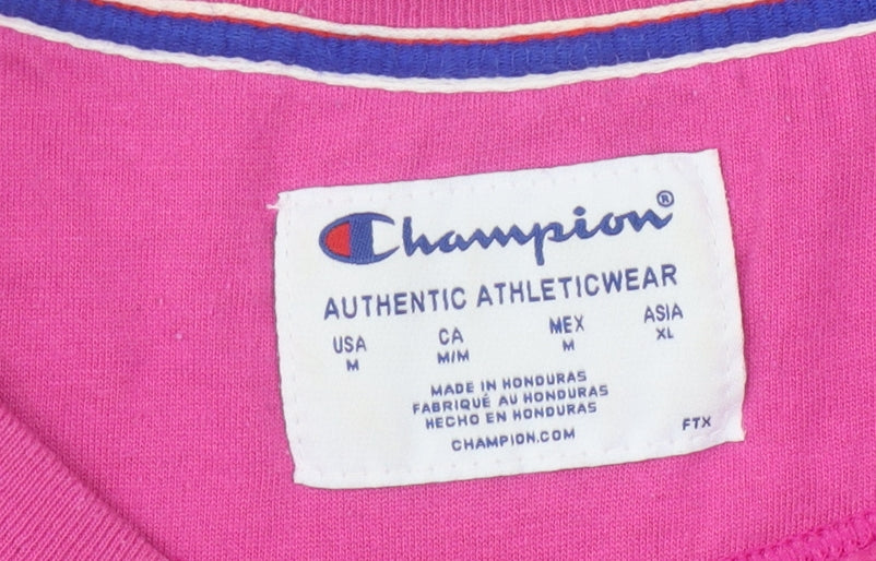 Champion Women's Pink Pullover Sweatshirt M
