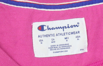 Champion Women's Pink Pullover Sweatshirt M