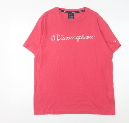 Mens UK Size L Champion Red  T-Shirt