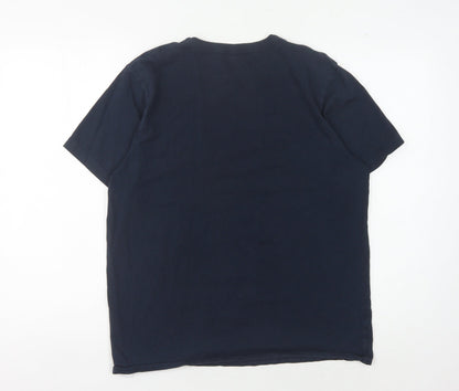Unisex Adults UK Size S Jigsaw Blue Basic T-Shirt