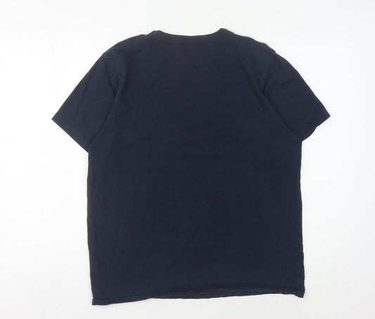 Unisex Adults UK Size S Jigsaw Blue Basic T-Shirt