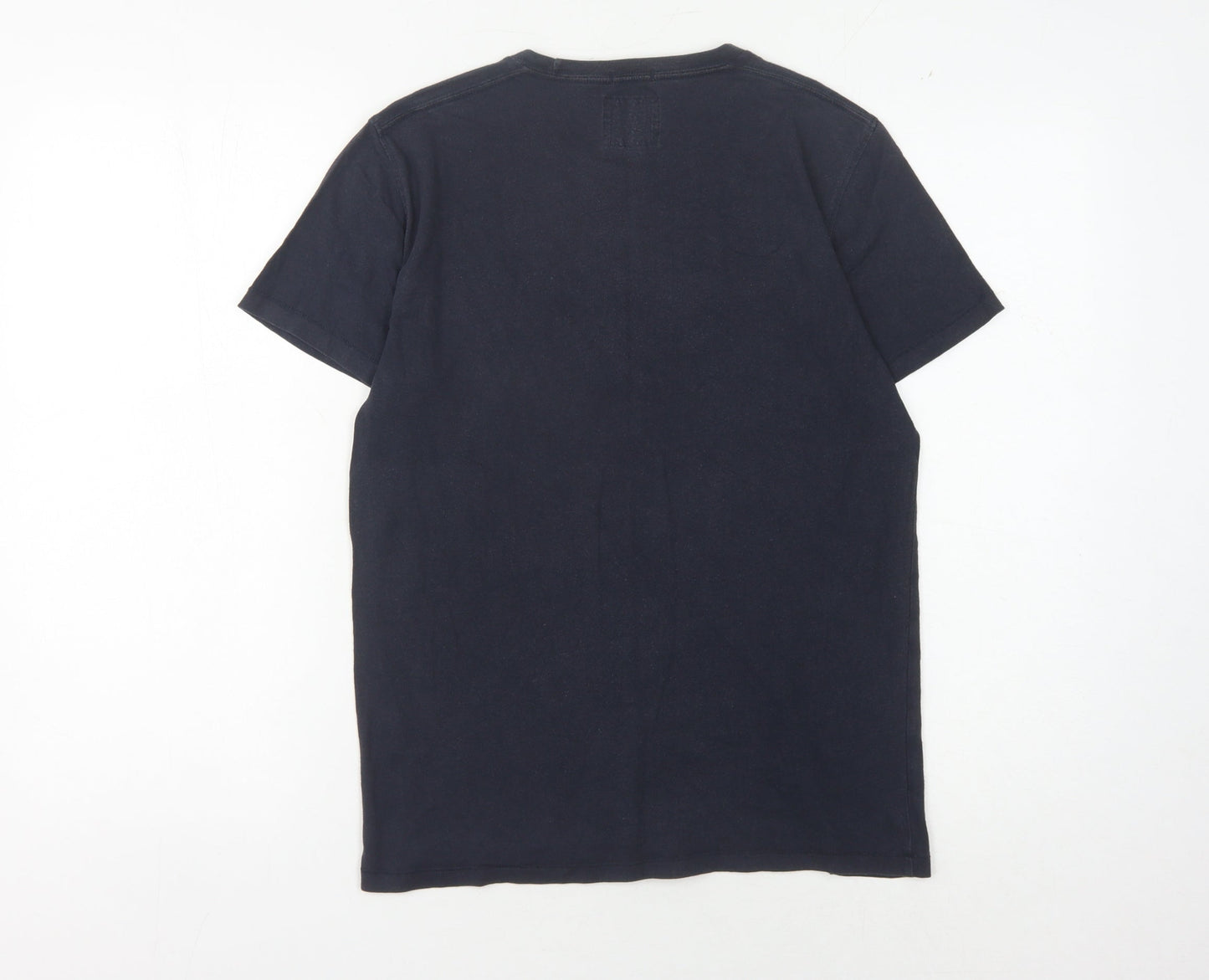 Abercrombie & Fitch Men's Blue XS T-Shirt with Logo