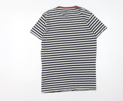 Jack & Jones Men's XL Striped Multicoloured T-Shirt