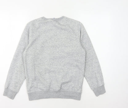 Champion Boys Grey Pullover Sweatshirt L Logo Casual