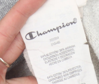 Champion Boys Grey Pullover Sweatshirt L Logo Casual