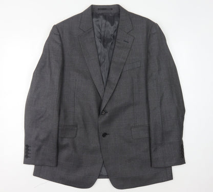 Mens UK Size 44 Jaeger Regular Grey Suit Jacket