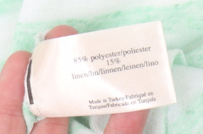 Womens UK Size 10 Laura Ashley Green Basic T-Shirt