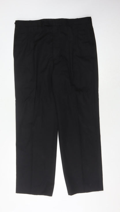 Austin Reed Men's Black Wool Dress Pants 38W 31L