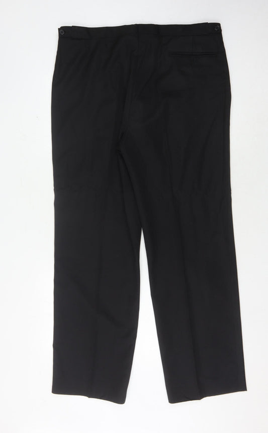 Austin Reed Men's Black Wool Dress Pants 38W 31L
