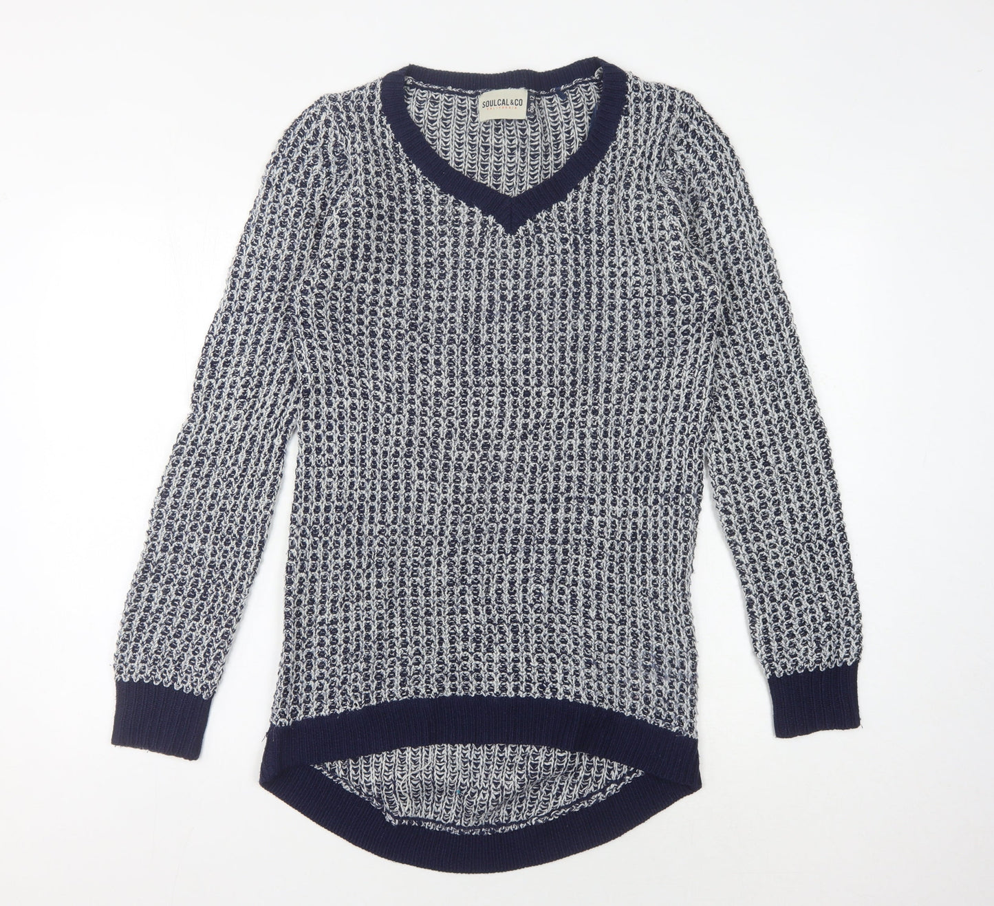 Womens UK Size 12 SoulCal & Co Multicoloured Pullover Jumper