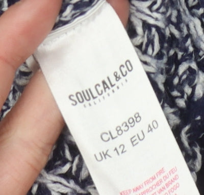 Womens UK Size 12 SoulCal & Co Multicoloured Pullover Jumper