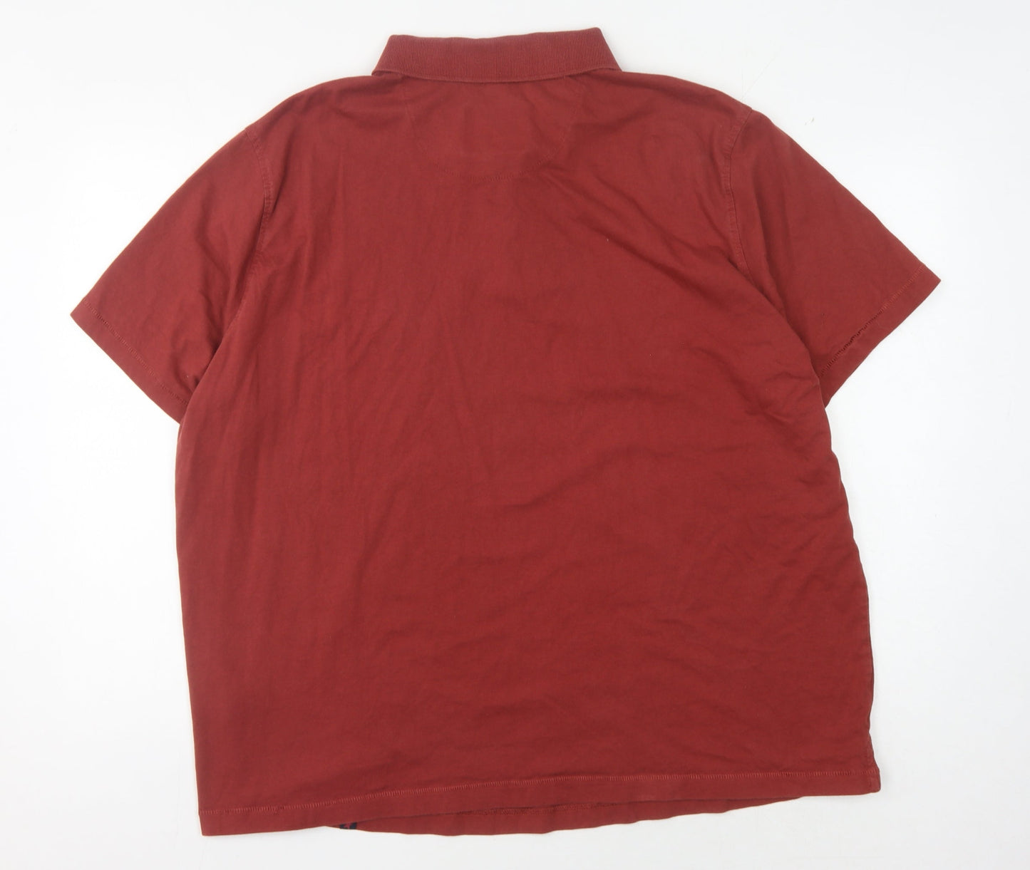 Joe Browns Men's Red 2XL Polo Shirt, Short Sleeve