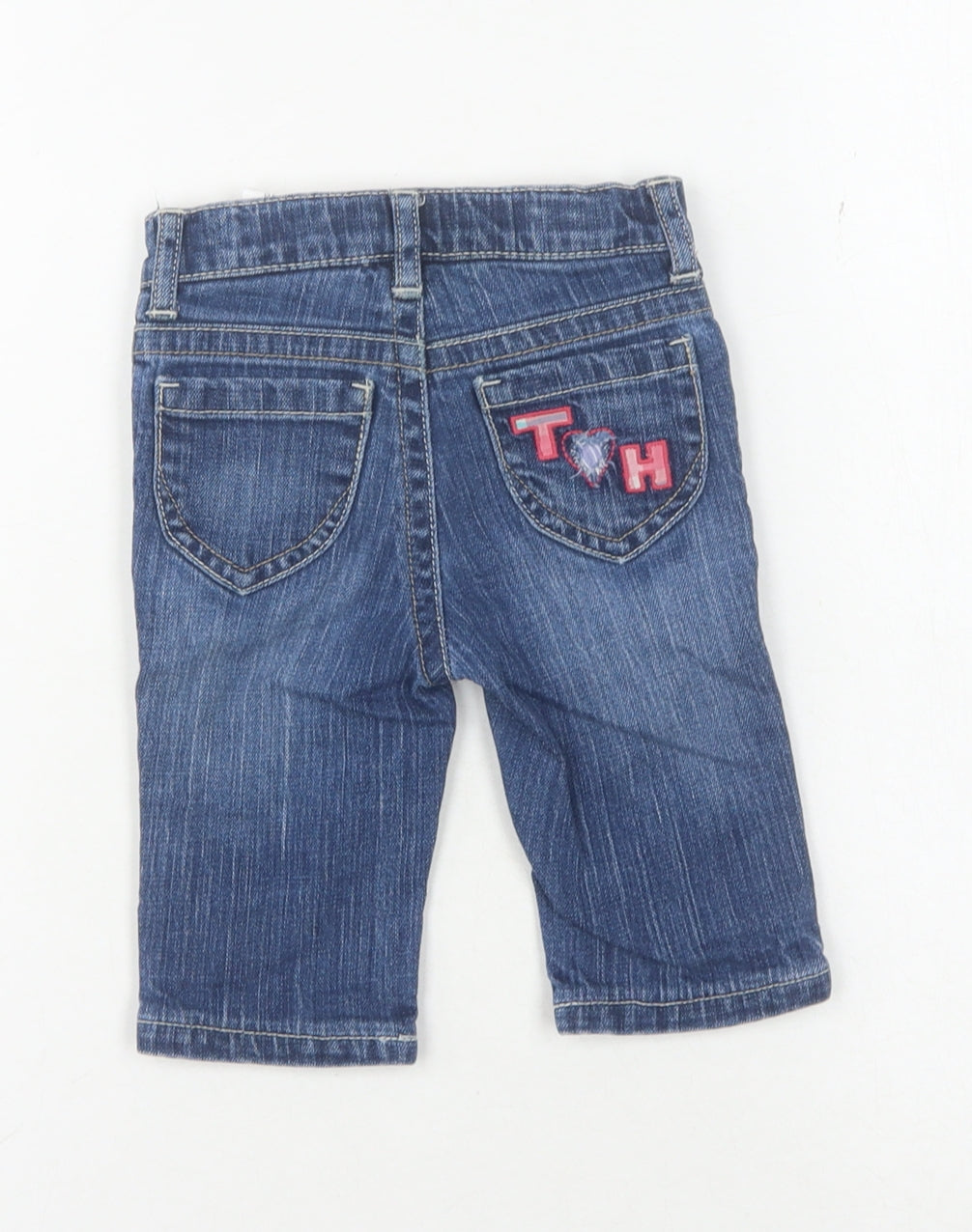 Tommy Hilfiger Girls Blue Straight Jeans, 2 Years - Stylish & Comfy