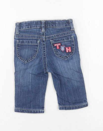 Tommy Hilfiger Girls Blue Straight Jeans, 2 Years - Stylish & Comfy