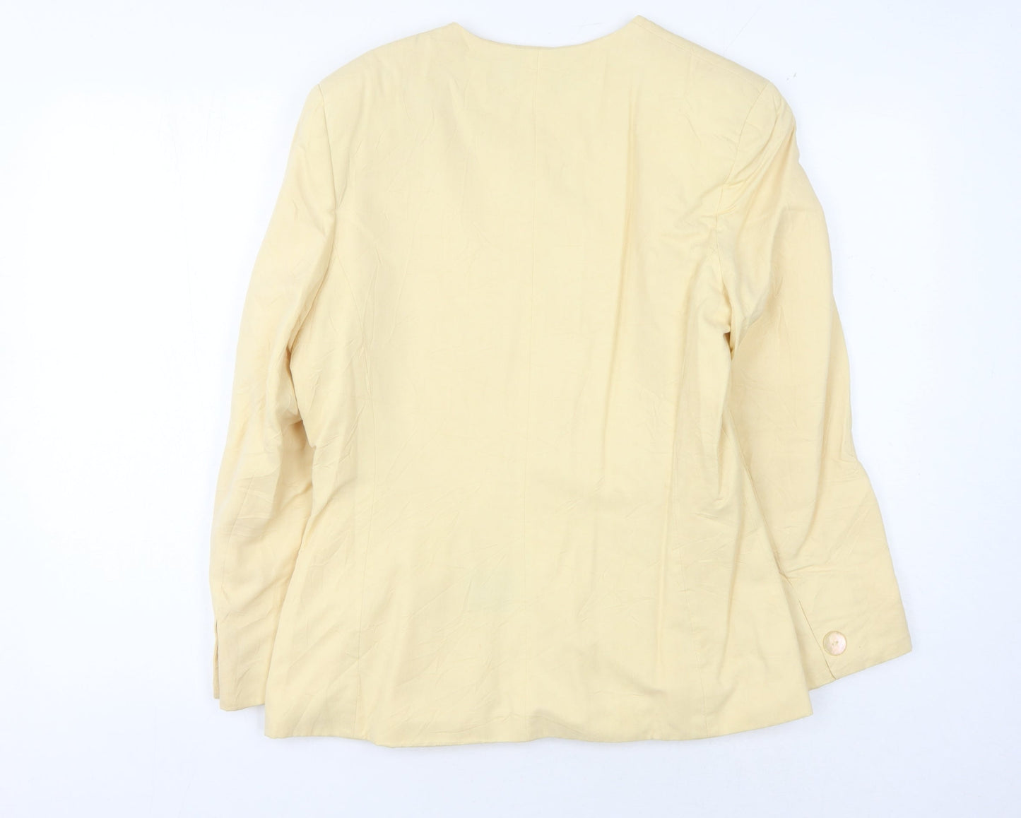 Womens UK Size 12 Alexon Regular Yellow Blazer