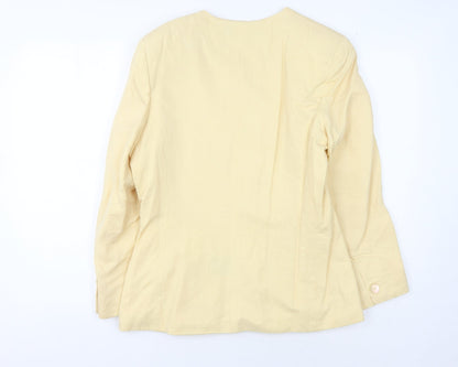Womens UK Size 12 Alexon Regular Yellow Blazer