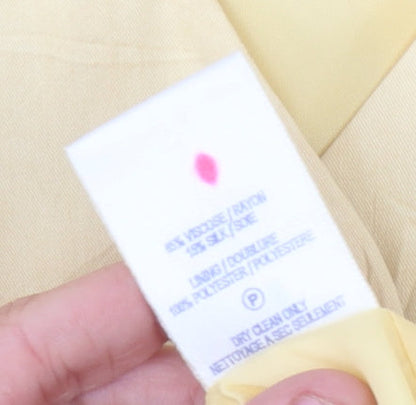 Womens UK Size 12 Alexon Regular Yellow Blazer