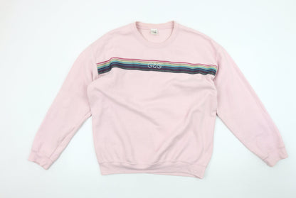 Unisex Adults UK Size L G&G Pink Pullover Sweatshirt