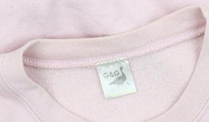 Unisex Adults UK Size L G&G Pink Pullover Sweatshirt