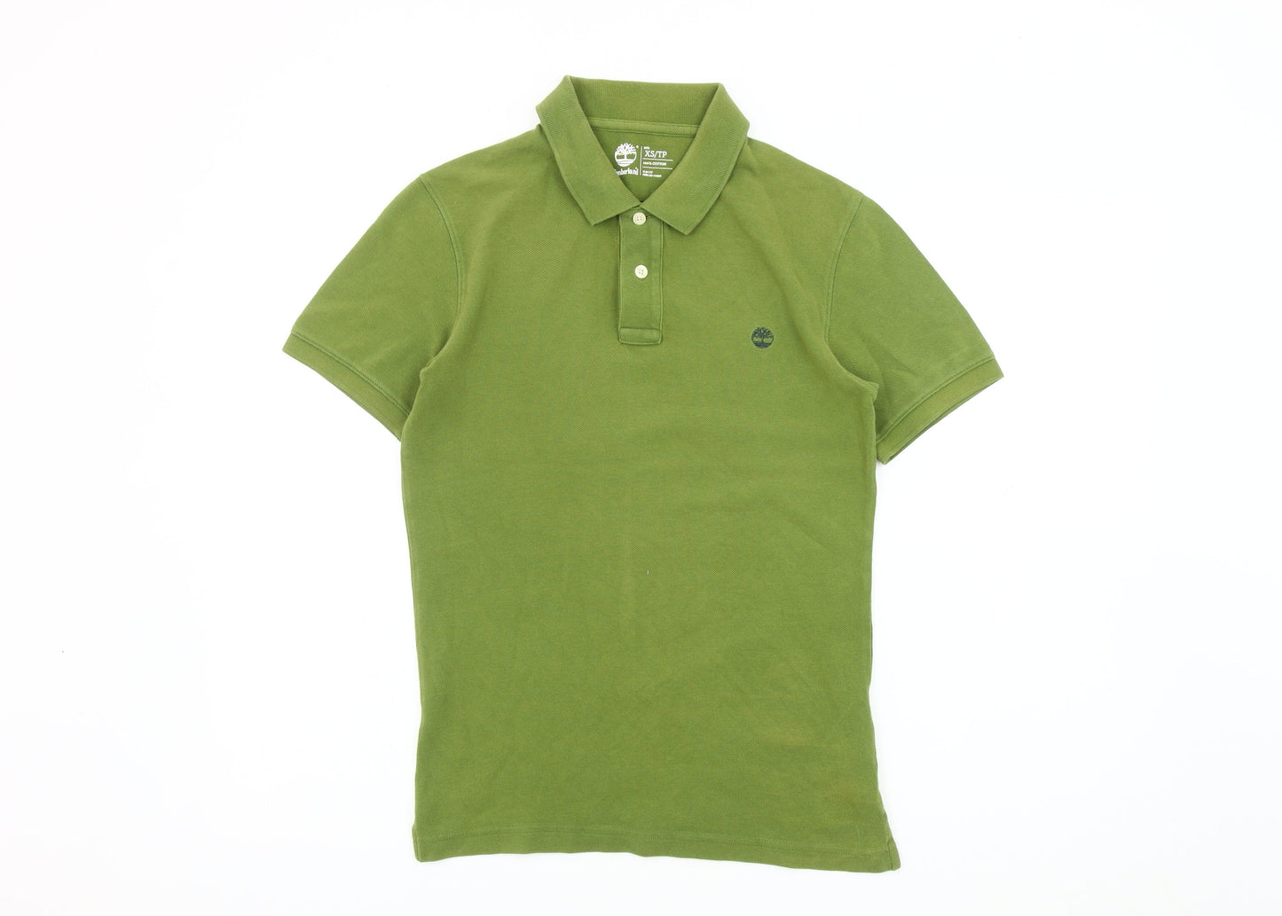 Timberland Men's Green Slim Fit Polo Shirt XS