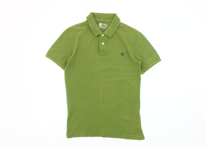 Timberland Men's Green Slim Fit Polo Shirt XS