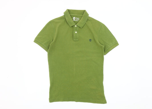 Timberland Men's Green Slim Fit Polo Shirt XS