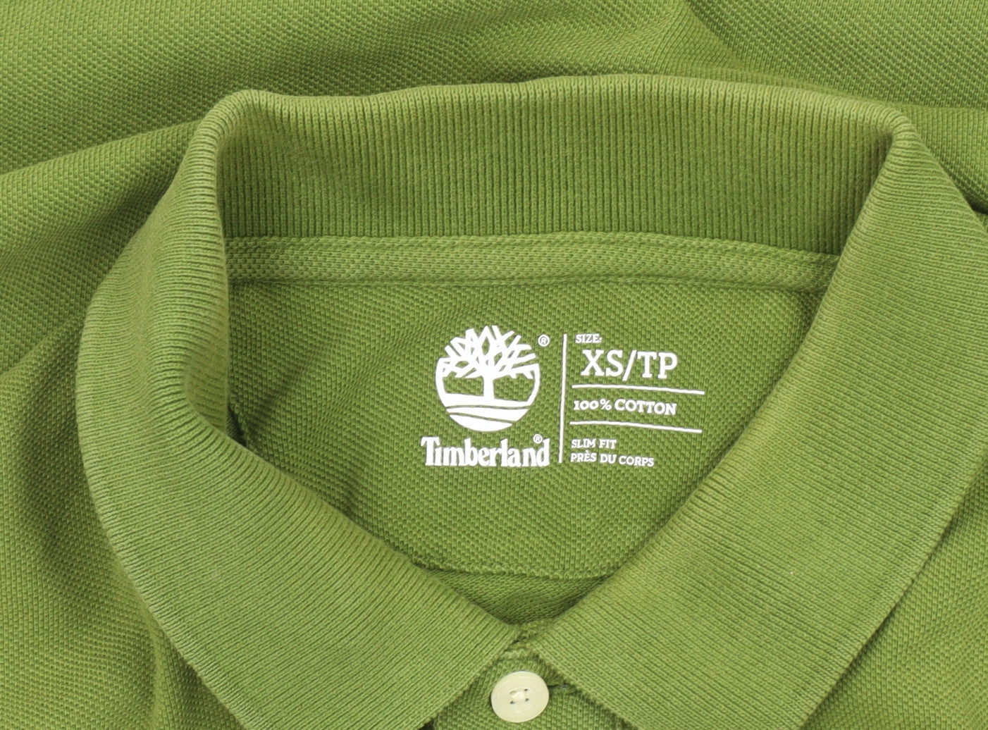 Timberland Men's Green Slim Fit Polo Shirt XS