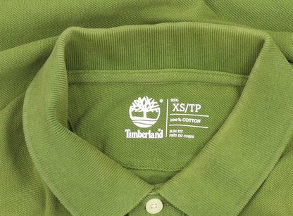 Timberland Men's Green Slim Fit Polo Shirt XS