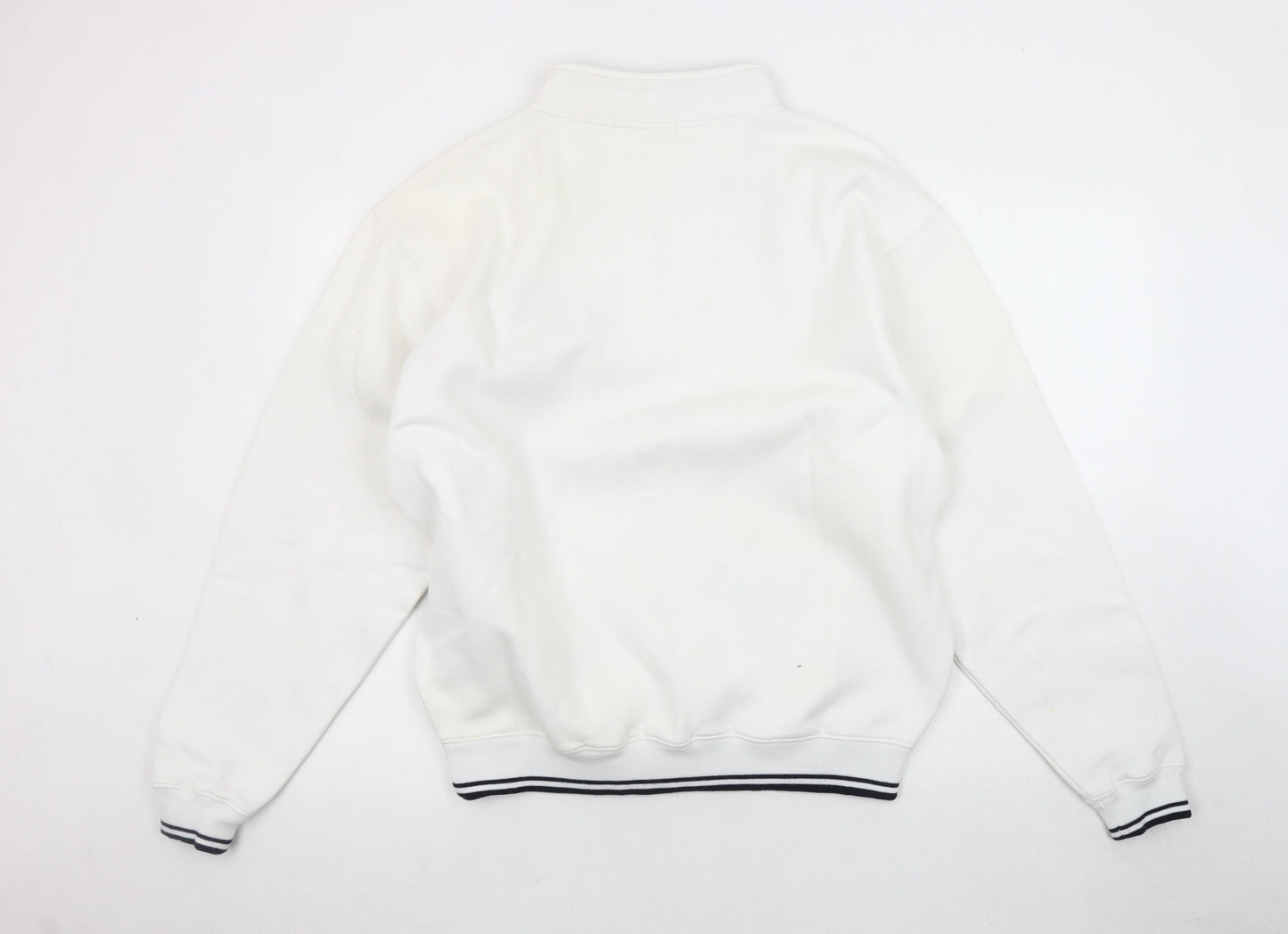 Royal Caribbean Men's White S/M 1/4 Zip Sweatshirt