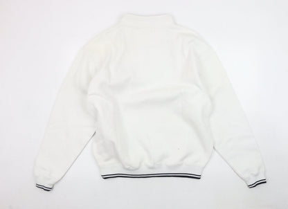 Royal Caribbean Men's White S/M 1/4 Zip Sweatshirt