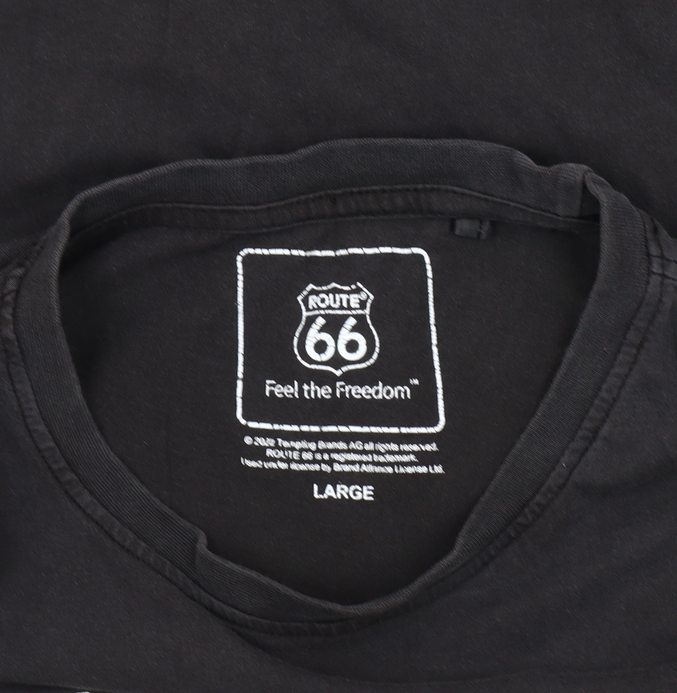 Route 66 Men's Black Graphic T-Shirt, Large
