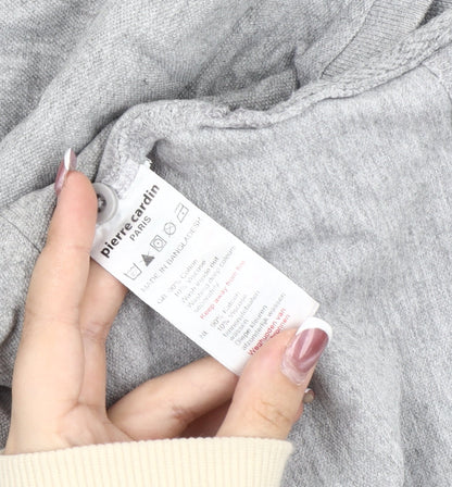 Pierre Cardin Men's Grey Cotton Polo Shirt L