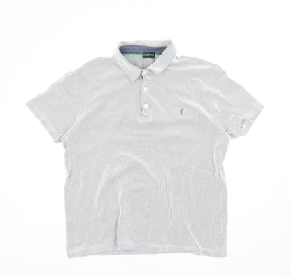 GOLFINO Unisex Black Geometric Polo Shirt XL