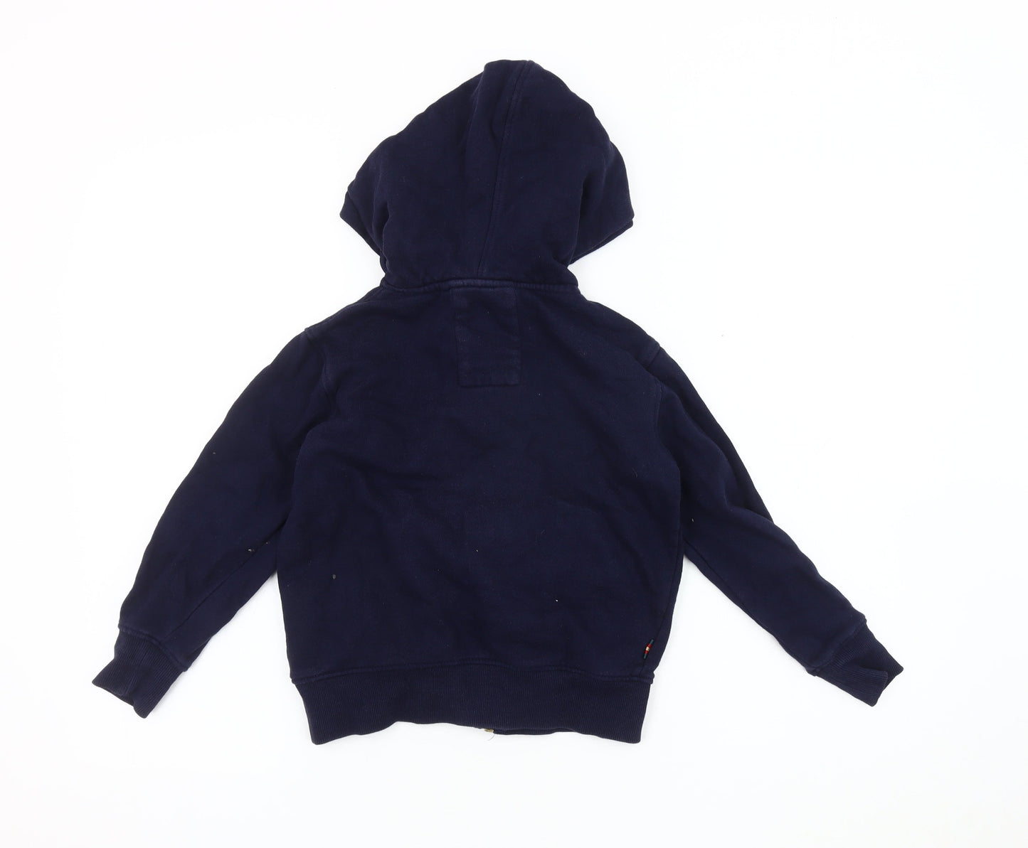 Luke Boys Blue Cotton Hooded Jacket 6-7 Years Zip Casual