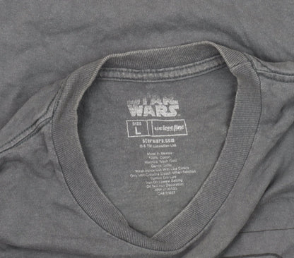 Star Wars Graphic T-Shirt Men’s Large Grey Crew Neck