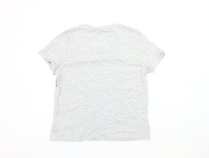 Womens UK Size 12 Friends Grey Basic T-Shirt
