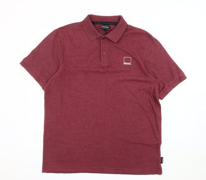 Bench Men's Red polo shirt Size 2XL