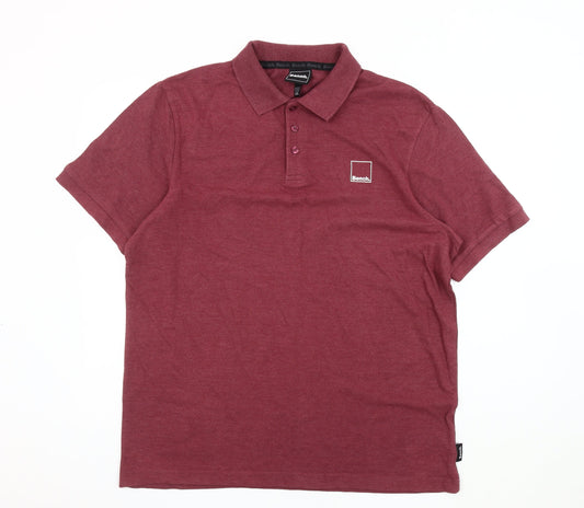 Bench Men's Red polo shirt Size 2XL