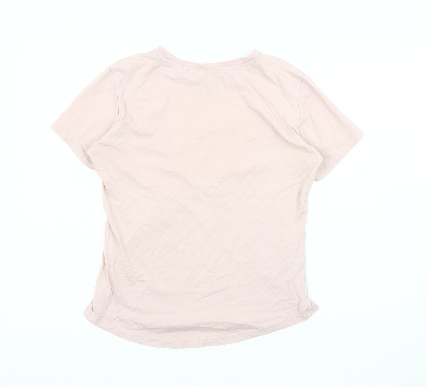 Womens UK Size M Champion Pink Basic T-Shirt
