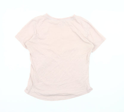 Womens UK Size M Champion Pink Basic T-Shirt