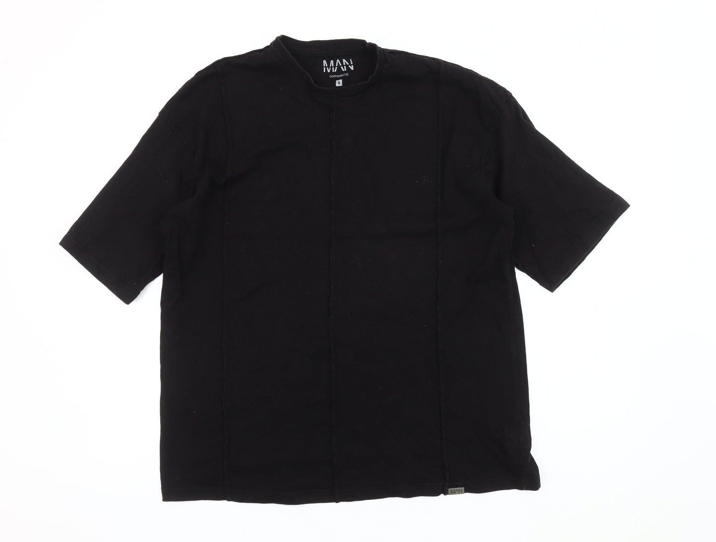 Mens UK Size S boohooMAN Black  T-Shirt