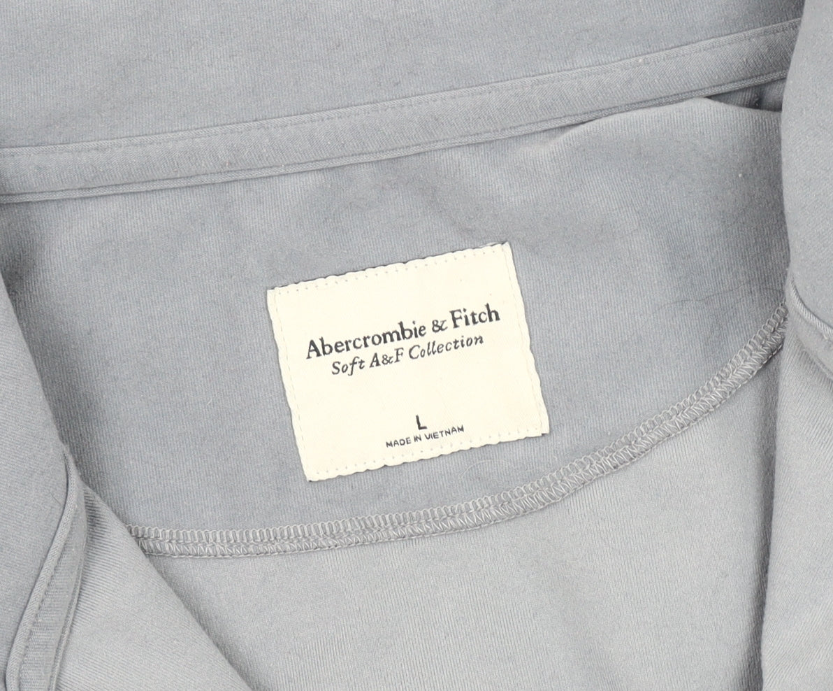 Abercrombie & Fitch Blue Women's L High Neck Sweatshirt