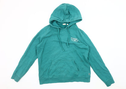 Vans Men's Green Pullover Hoodie, M, Graphic Print
