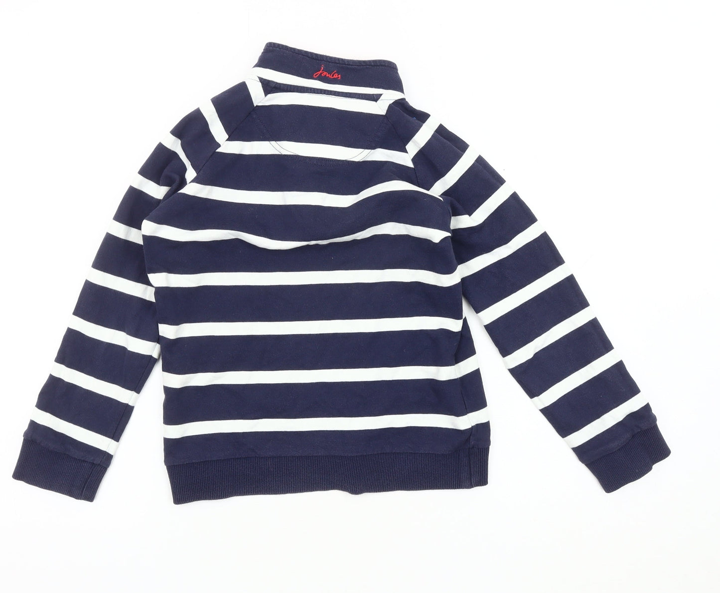 Joules Boys Navy Stripe 1/4 Zip Sweater - Age 9