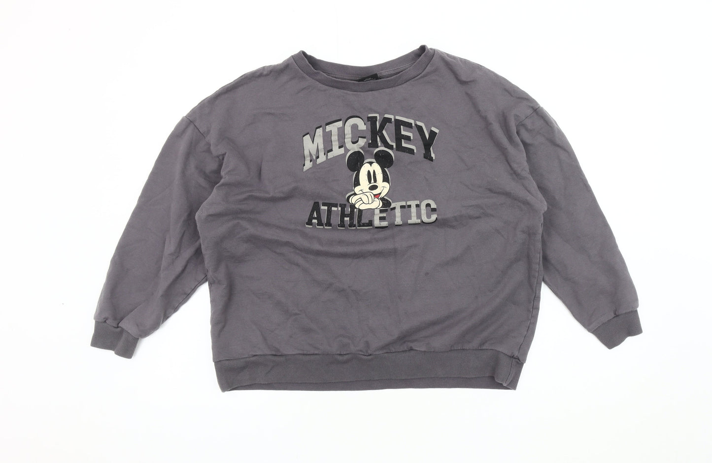 Womens UK Size 10 Disney Grey Pullover Sweatshirt