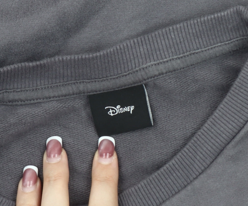 Womens UK Size 10 Disney Grey Pullover Sweatshirt