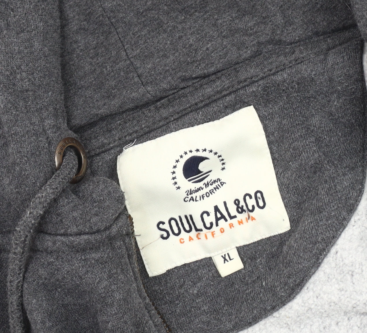 Mens UK Size XL SoulCal & Co Grey Basic Jacket