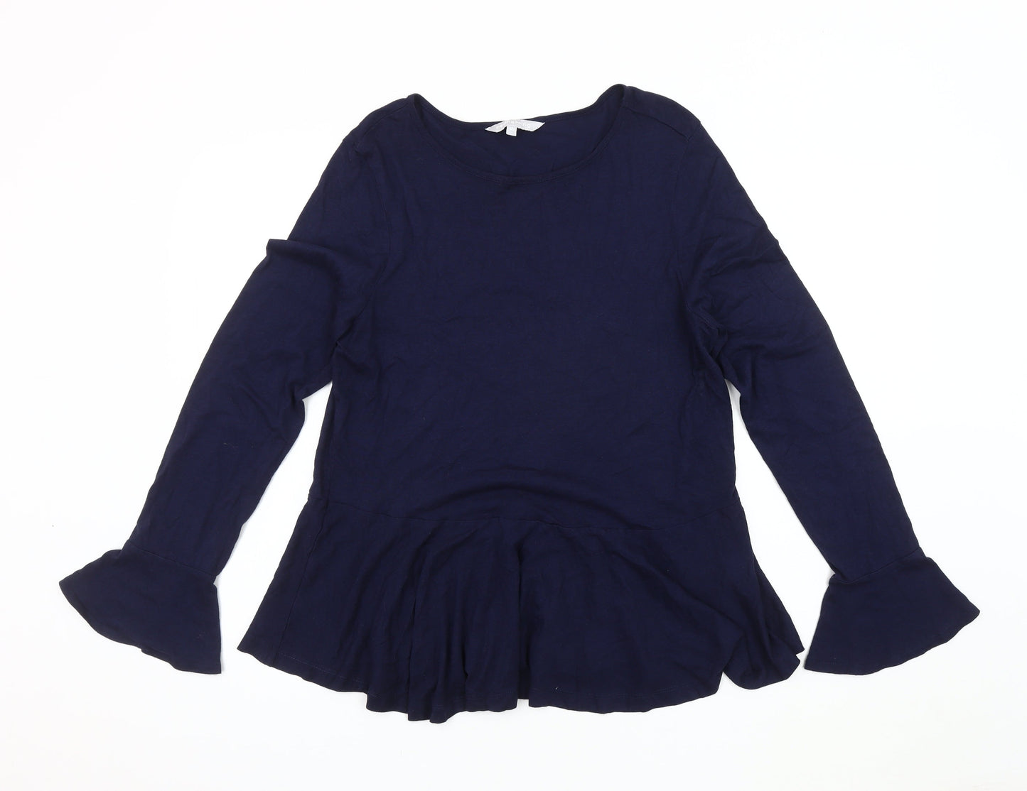 Womens UK Size 14 Red Herring Blue Basic Blouse