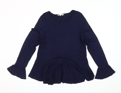 Womens UK Size 14 Red Herring Blue Basic Blouse